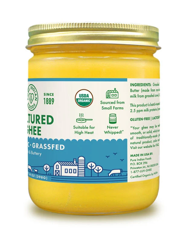 Cultured Ghee, Grassfed & Certified Organic - 14 oz - Image 4