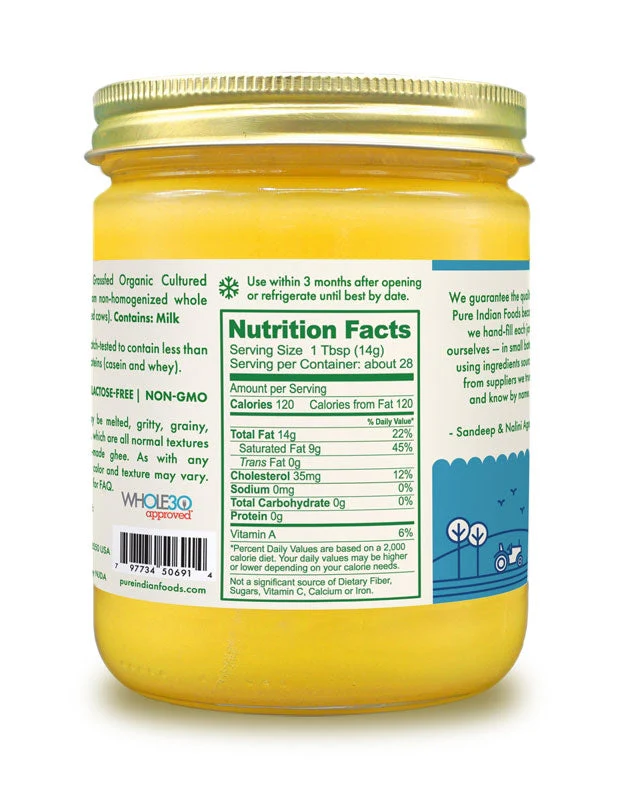 Cultured Ghee, Grassfed & Certified Organic - 14 oz - Image 6
