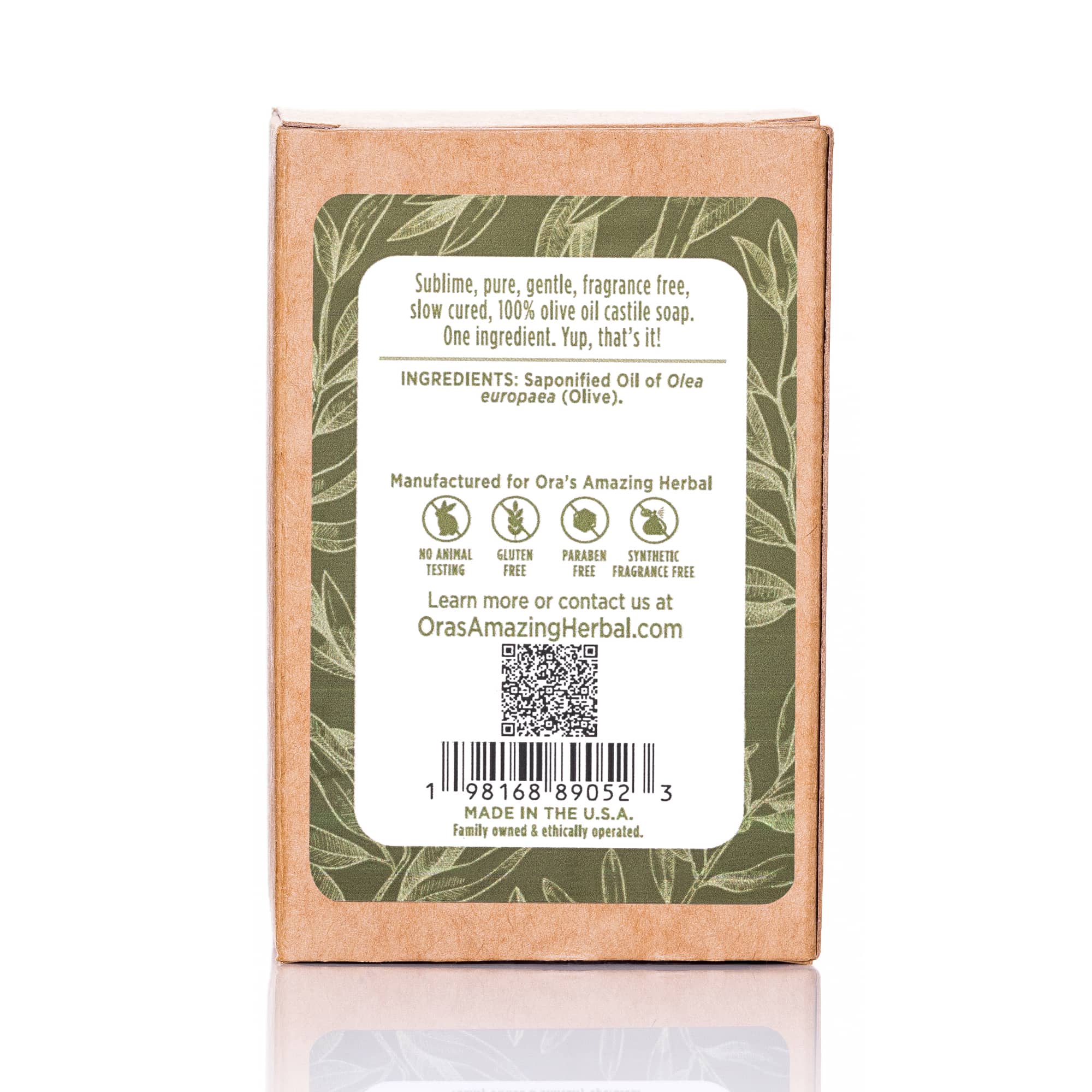 Gentle Olive Oil Soap, Unscented - Image 3