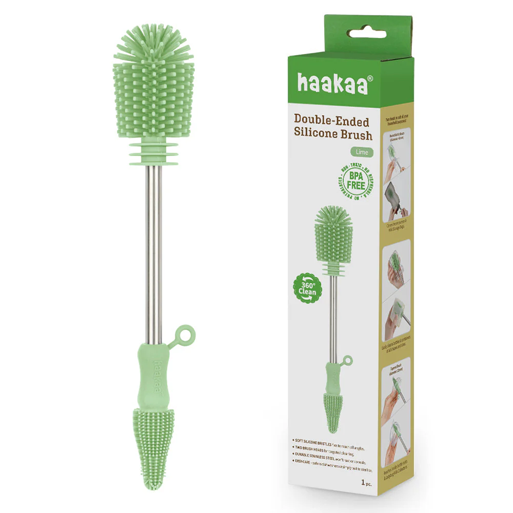 Haakaa Double-Ended Silicone Brush 1 PK - Image 10