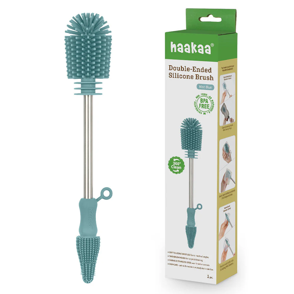 Haakaa Double-Ended Silicone Brush 1 PK - Image 11