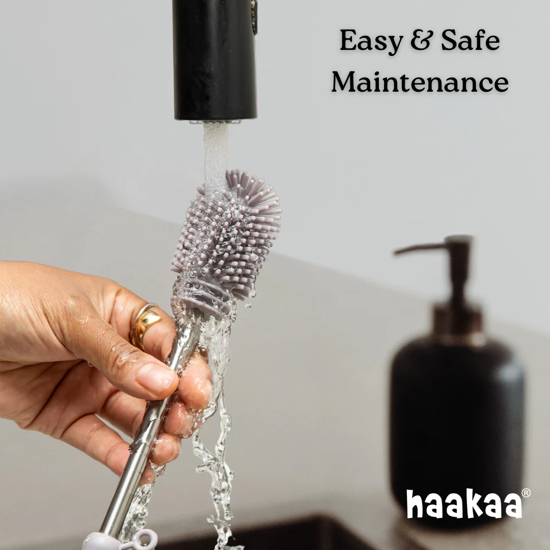 Haakaa Double-Ended Silicone Brush 1 PK - Image 5
