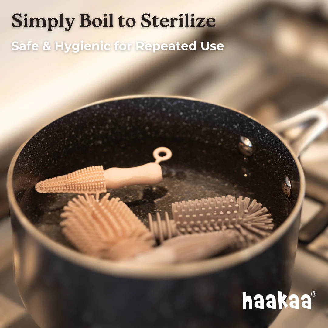 Haakaa Double-Ended Silicone Brush 1 PK - Image 6