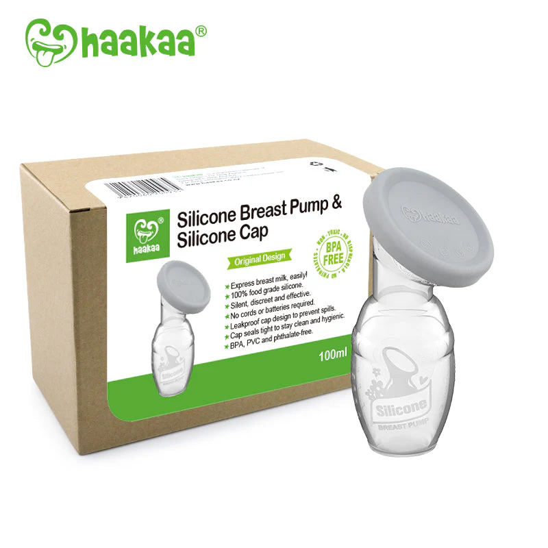 Haakaa Gen 1 Silicone Pump with Silicon Lid 1 Set - Image 6