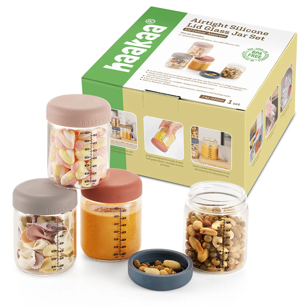 Haakaa Sealed Glass Storage Jar Set - Image 11