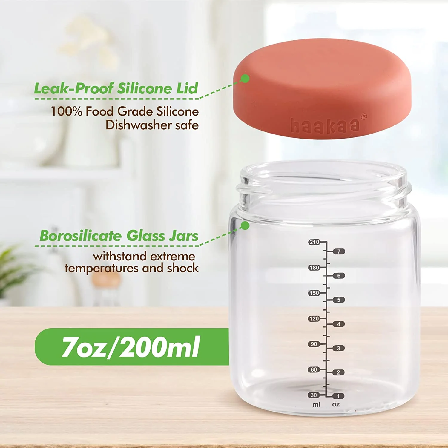 Haakaa Sealed Glass Storage Jar Set - Image 3