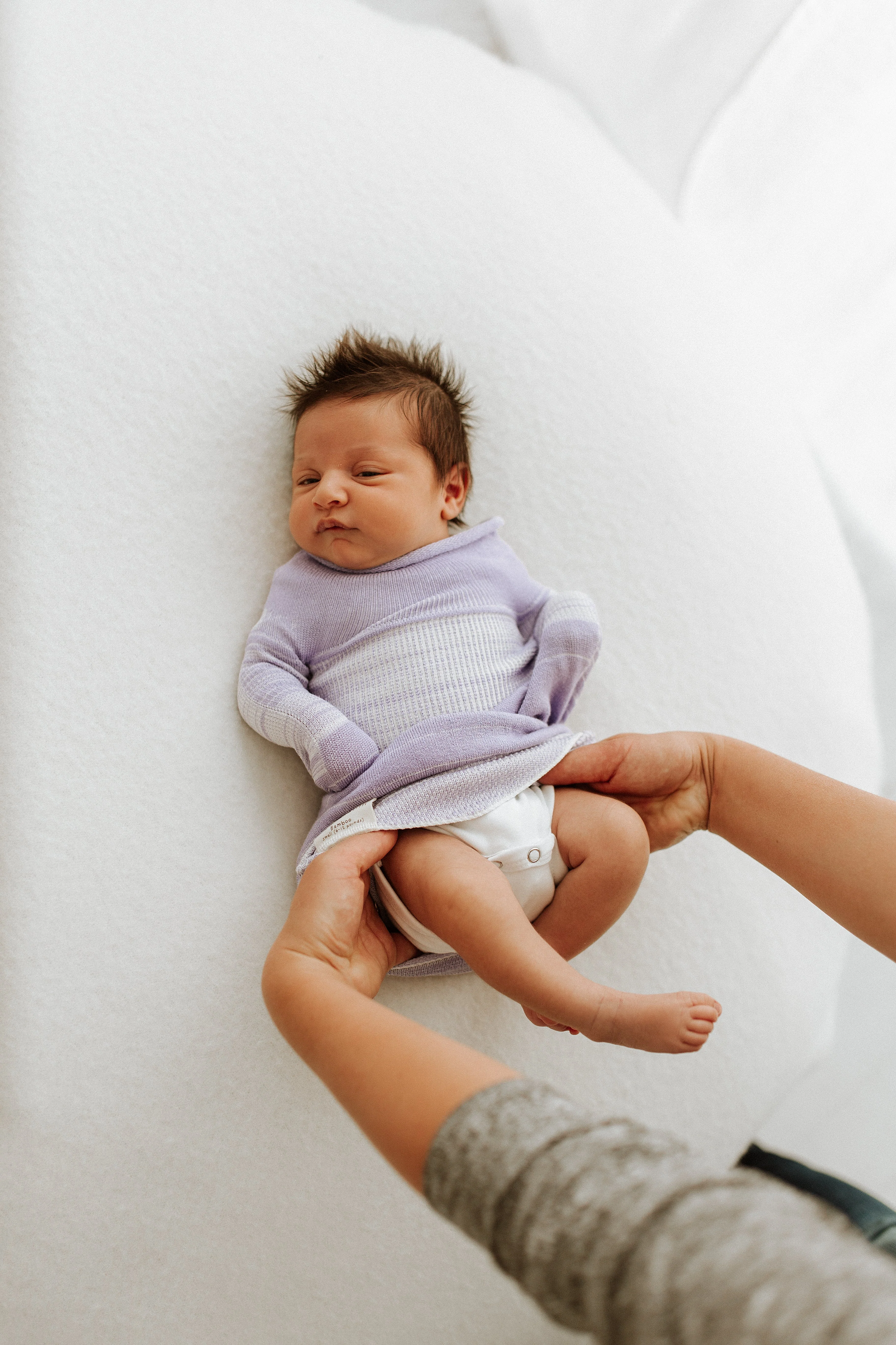 Lavender Swaddle Sleep Sack - Image 3