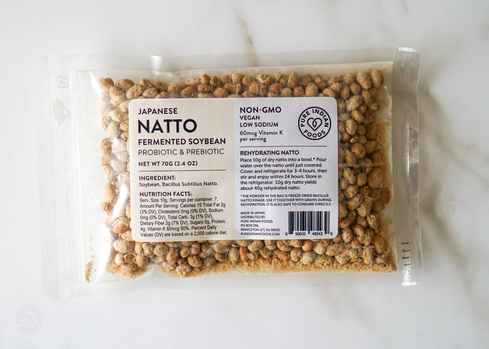 Natto, Freeze-Dried, Non-GMO - 70g (2.4 oz) - Image 3