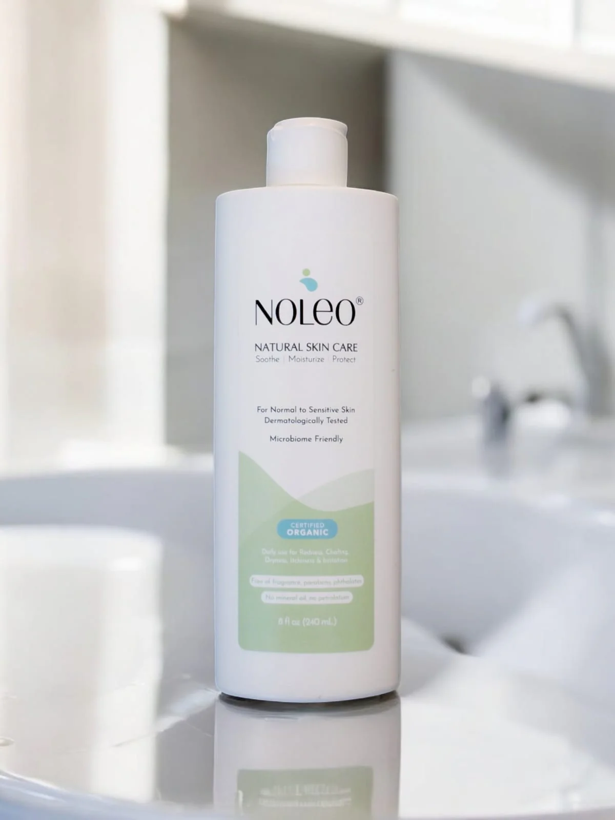 NOLEO Natural Skin Care - Sensitive Skin, Deep Moisturizer - 8oz - Image 3