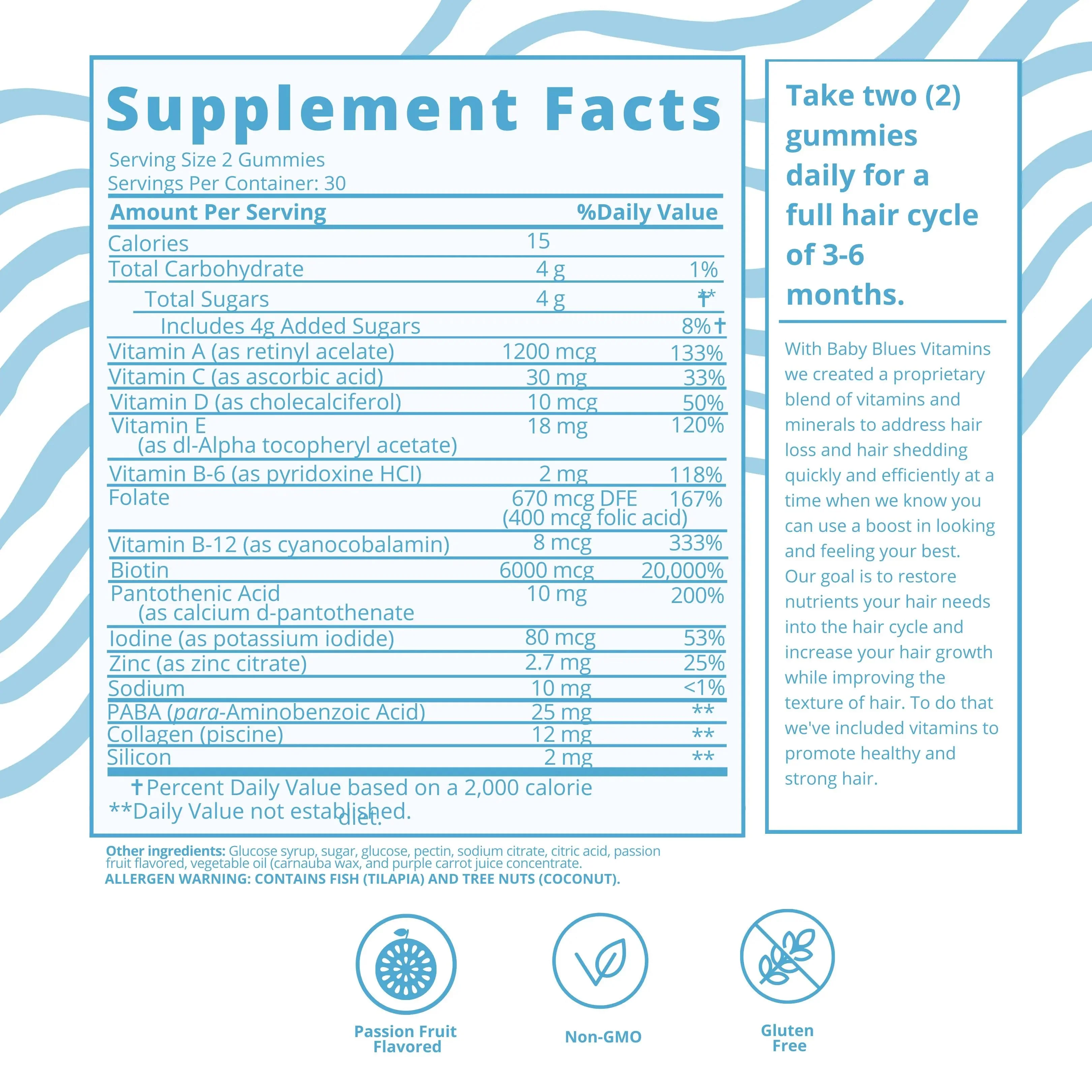 Postpartum Hair Vitamins - 3 Month Supply - Image 7