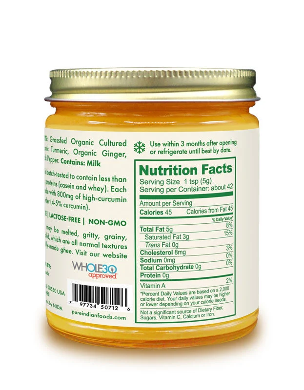 Turmeric Superghee™, Grassfed & Certified Organic - 7.5 oz - Image 5